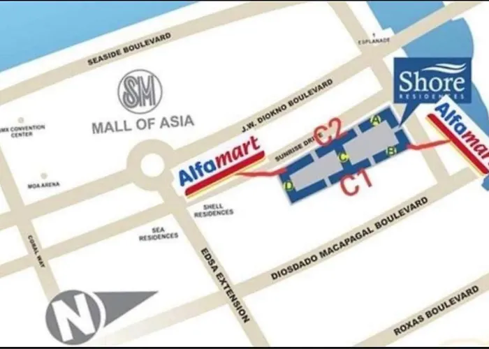 Moa Staycation Located In Shore1 And 2 Residences Pasay Aparthotel Manila