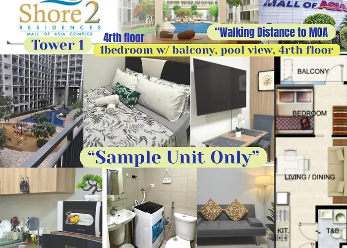 Moa Staycation Located In Shore1 And 2 Residences Pasay Manila